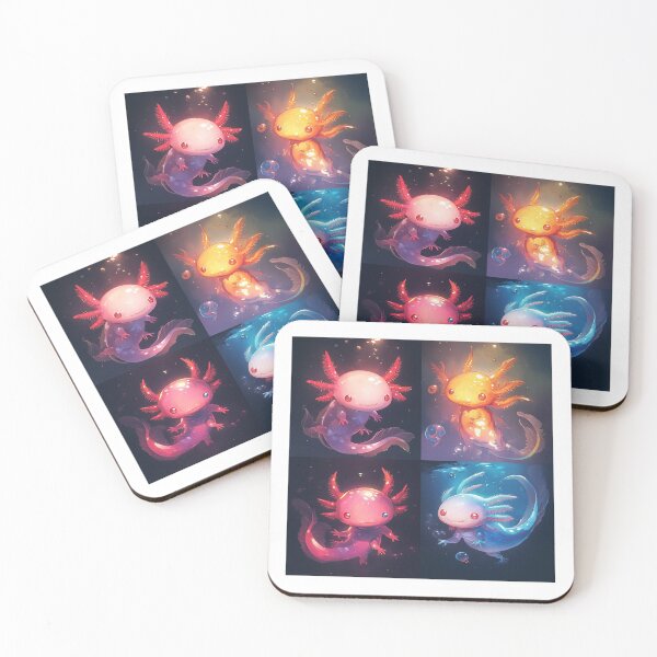 Item preview, Cute four happy axolotls designed and sold by SMARTKIT  DESIGNAGENCY.