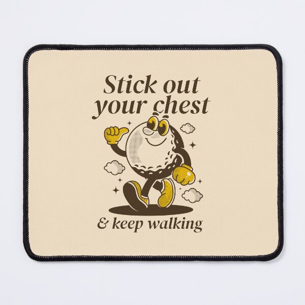Item preview, Walking Golf ball character. Stick your chest and keep walking designed and sold by adipra.