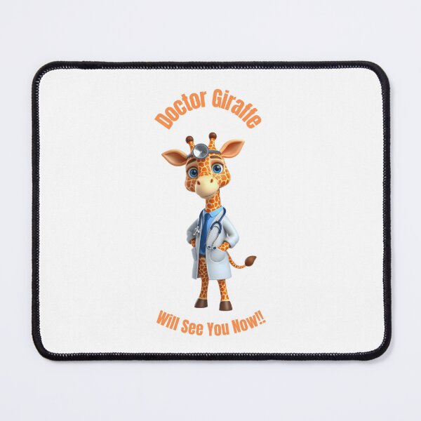 Item preview, Doctor Giraffe Will See You Now!! A Funny Cartoon Medical Design For Animal Lovers ** Great Gift Idea ** designed and sold by ChanndannSharmaArt.