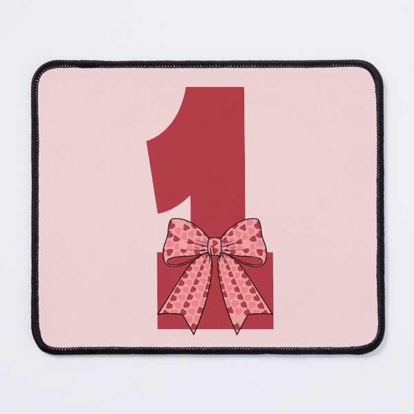Item preview, Kids 1st Coquette Birthday Party One Year Old Girl Coquette Bow designed and sold by giftfromheart.