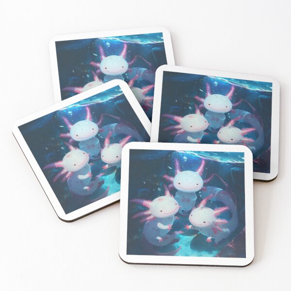 Item preview, Cute four happy axolotls designed and sold by SMARTKIT  DESIGNAGENCY.
