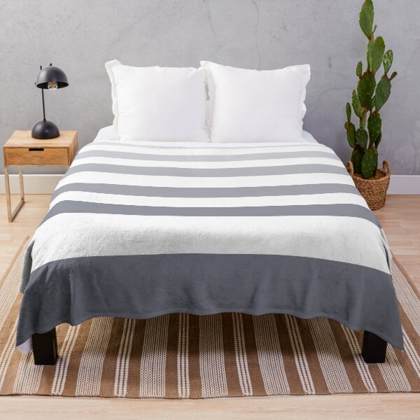 Item preview, Simple Minimalist Striped Pattern in Grey and White designed and sold by Deutschic.
