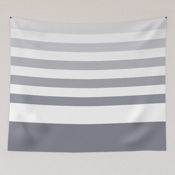 Item preview, Simple Minimalist Striped Pattern in Grey and White designed and sold by Deutschic.
