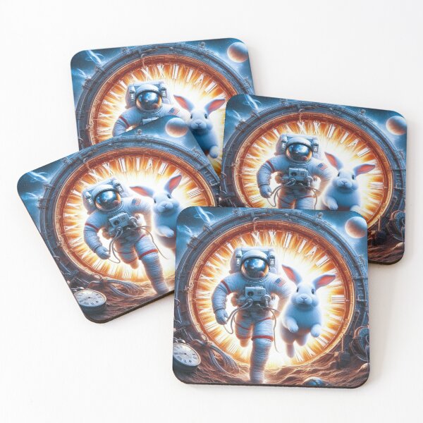 Item preview, Astranaut and Rabbit Coming Out of the Time Tunnel designed and sold by Dogandesighn.
