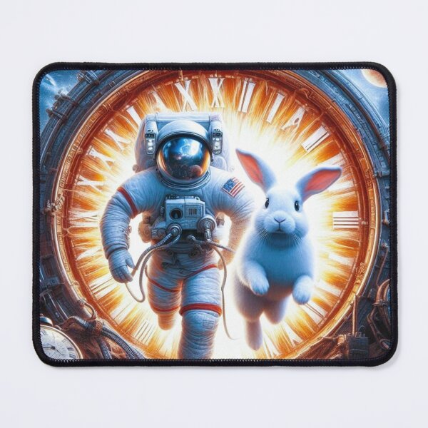 Item preview, Astranaut and Rabbit Coming Out of the Time Tunnel designed and sold by Dogandesighn.