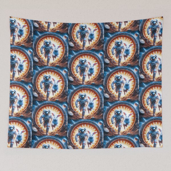 Item preview, Astranaut and Rabbit Coming Out of the Time Tunnel designed and sold by Dogandesighn.