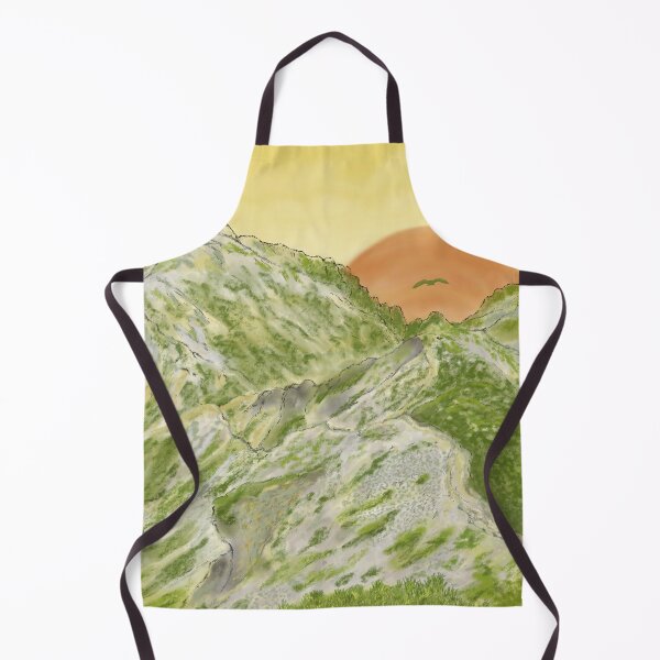Item preview, High mountains at beautiful and romantic sunset designed and sold by greenPQBstudio.