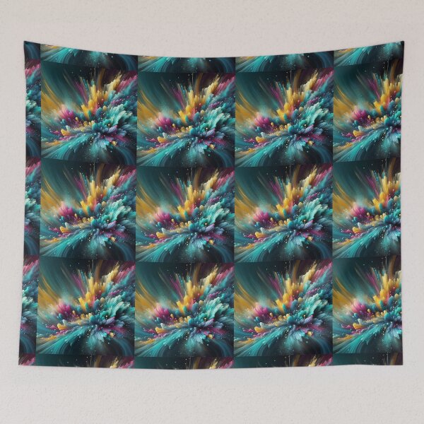 Item preview, Teal, Yellow, Pink, and Purple Harmony designed and sold by TawhidCreation.