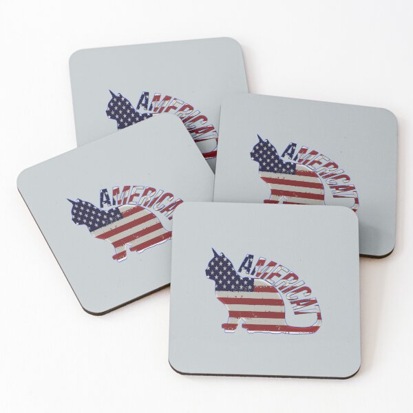 Item preview, Americat USA Flag Patriotic Cat Art designed and sold by Zakrytos ★★★★★.
