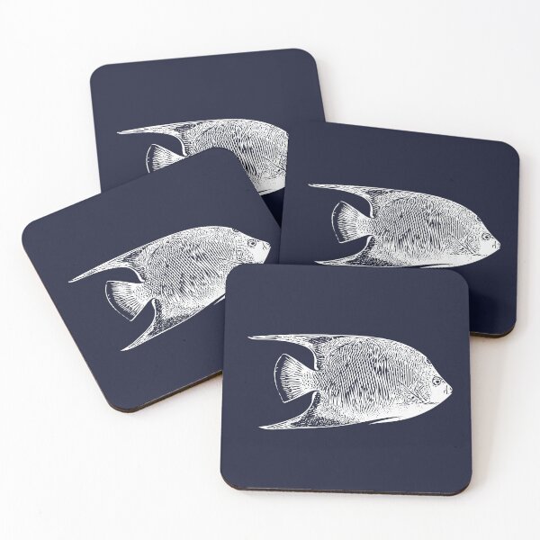 Item preview, Queen Angelfish White Design  designed and sold by designsasstultd.