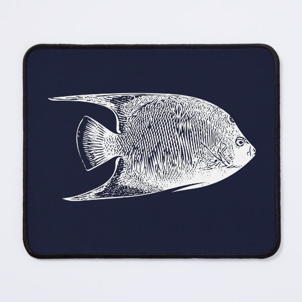 Item preview, Queen Angelfish White Design designed and sold by designsasstultd.