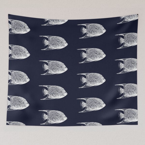 Item preview, Queen Angelfish White Design  designed and sold by designsasstultd.