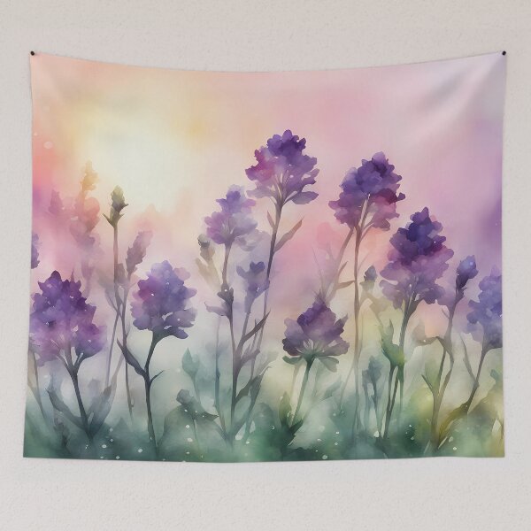 Item preview, Dark Purple Wildflowers at Dawn designed and sold by CalmnessbyChoice.
