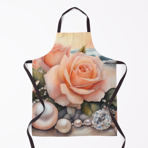 Item preview, Peach Roses and Pearls on Beach designed and sold by CalmnessbyChoice.