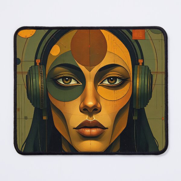 Item preview, Cybernetic Vision – Futuristic Abstract Portrait designed and sold by FoisonDesigns.