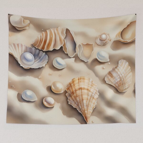 Item preview, Seashells in Sand designed and sold by CalmnessbyChoice.