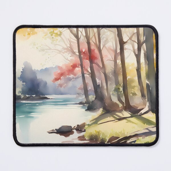 Item preview, Peaceful River at Autumn designed and sold by CalmnessbyChoice.