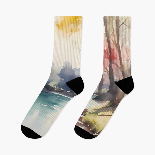 Item preview, Peaceful River at Autumn designed and sold by CalmnessbyChoice.