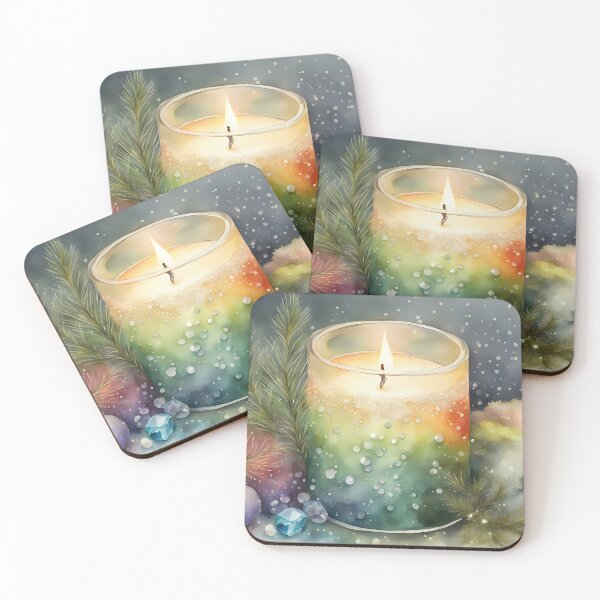 Item preview, Rainbow Candlelight designed and sold by CalmnessbyChoice.