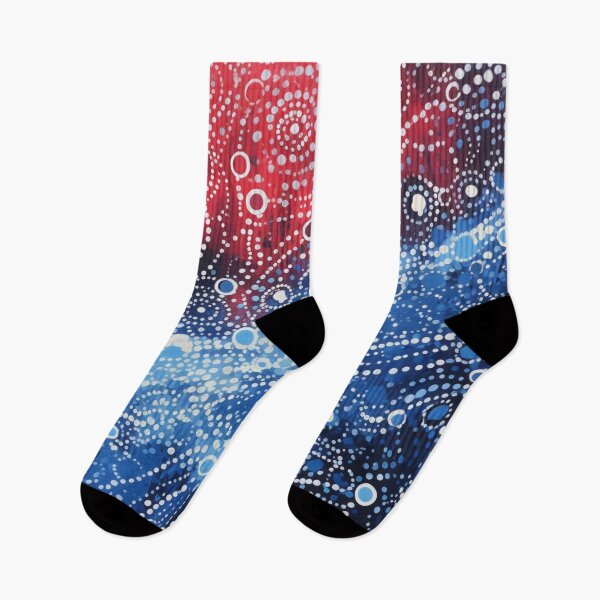 Item preview, Aboriginal Inspired Dot Art - With Water Stream And Lava designed and sold by GrinGalore.