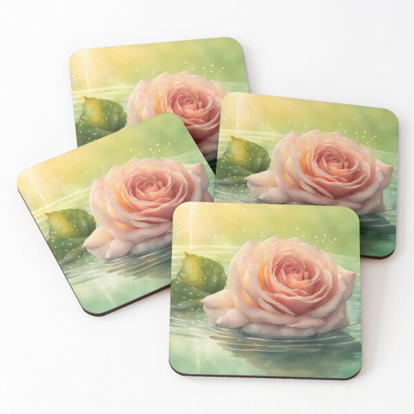 Item preview, Soft Peach Rose in Water designed and sold by CalmnessbyChoice.