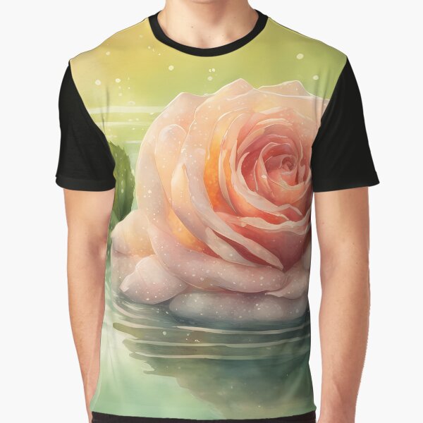 Item preview, Soft Peach Rose in Water designed and sold by BookCovered.