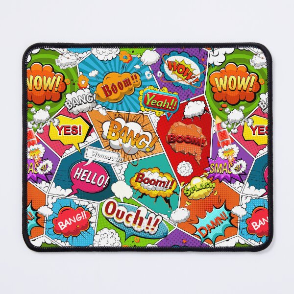 Item preview, Comic Pop Art Explosion Pattern – Colorful Retro Speech Bubbles designed and sold by Milamania.