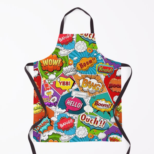 Item preview, Comic Pop Art Explosion Pattern – Colorful Retro Speech Bubbles designed and sold by Milamania.