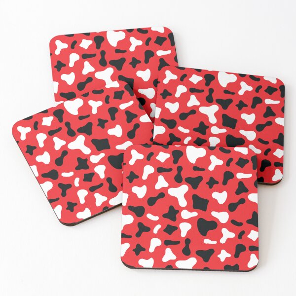Item preview, White Black Cow Pattern on Red Cow | Holstein Cow Pattern designed and sold by PatternPen.