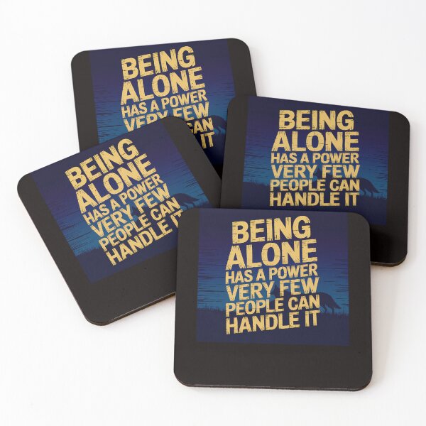 Item preview, Inspirational Quote, Being Alone Has a Power  designed and sold by Logiamerch.