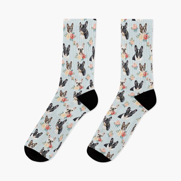 Item preview, French Bulldog Roses Throw Blanket designed and sold by candiscamera.
