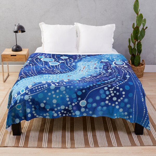 Item preview, Aboriginal Inspired Dot Art - With Cold Water Stream designed and sold by GrinGalore.