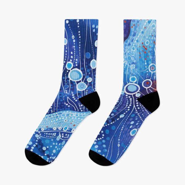 Item preview, Aboriginal Inspired Dot Art - With Cold Water Stream designed and sold by GrinGalore.