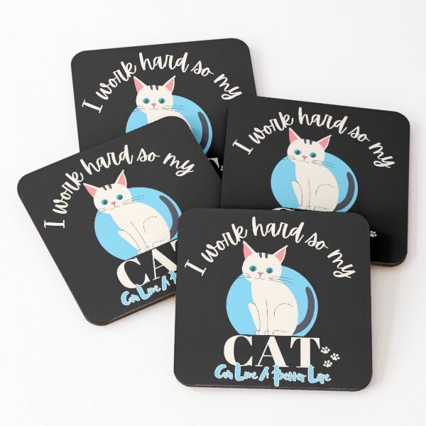 Item preview, Work Hard, Spoil the Cat | Cat Owner Motivation | Cute Cat Lover Gift designed and sold by DigitalFhaiz.