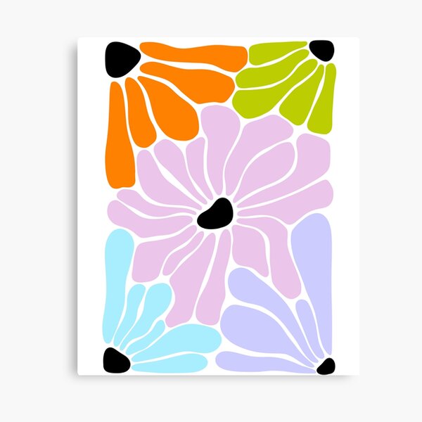 Aperçu de l'œuvre Abstract Floral Art - Colorful Modern Flowers créée et vendue par Artiquement.