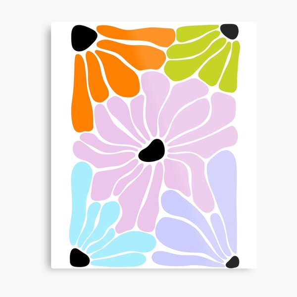 Aperçu de l'œuvre Abstract Floral Art - Colorful Modern Flowers créée et vendue par Artiquement.