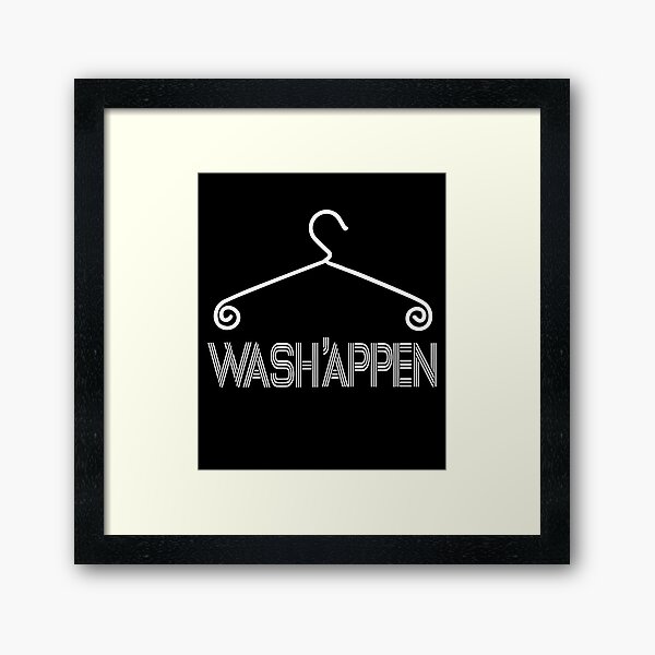Item preview, Wash'appen dark T-Shirt - Funny Laundry Pun designed and sold by deklnwart.