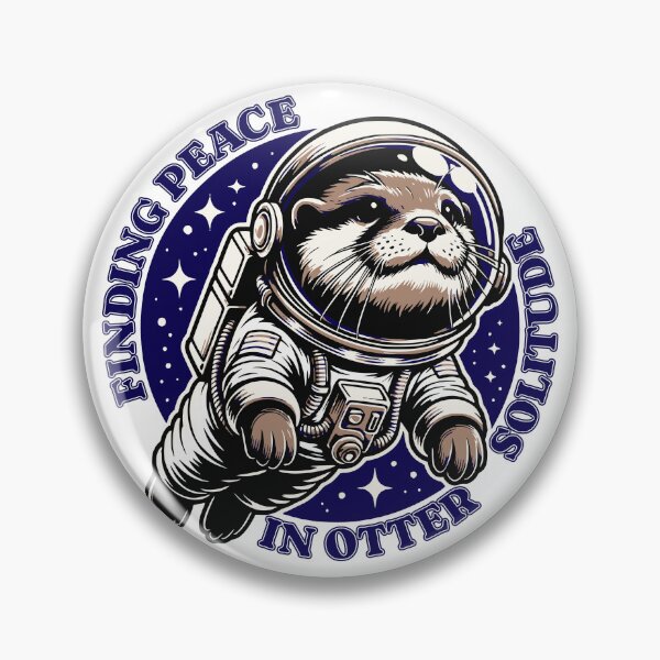 Item preview, Finding Peace In Otter Solitude | Space Animal Otter T-shirt designed and sold by silverback79.