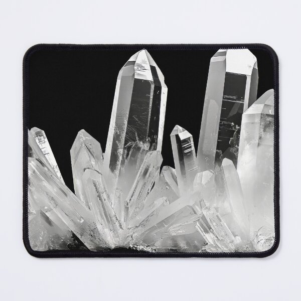 Item preview, Quartz mineral gemstone specimen isolated on black designed and sold by urzga.