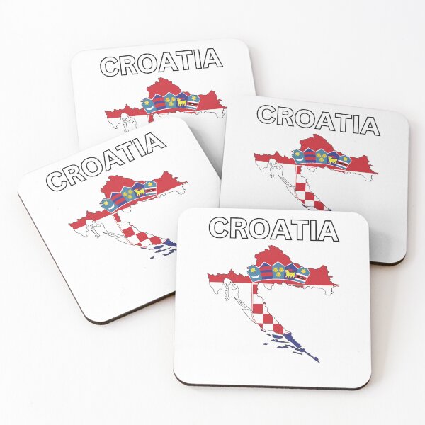 Item preview, Croatia Flag Map Design designed and sold by atomstartup.