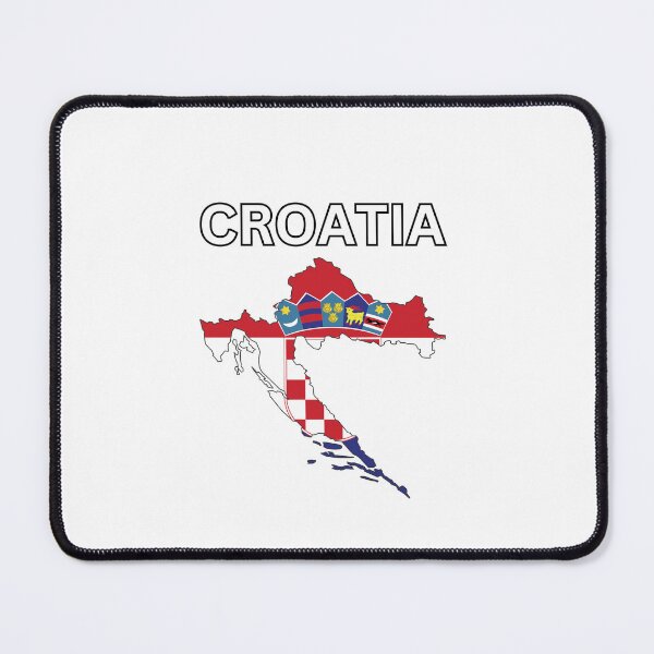 Item preview, Croatia Flag Map Design designed and sold by atomstartup.
