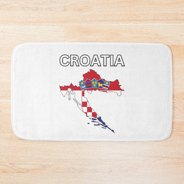 Item preview, Croatia Flag Map Design designed and sold by atomstartup.