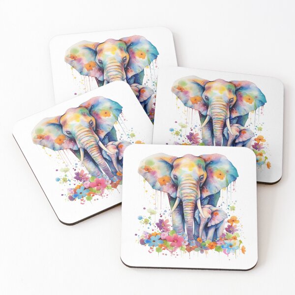 Item preview, Mama Elephant And Baby Elephant designed and sold by RockFireMerch.
