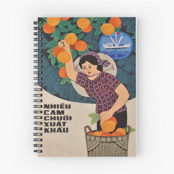 Item preview, Vietnamese Poster - Harvesting Oranges  designed and sold by Onodera.