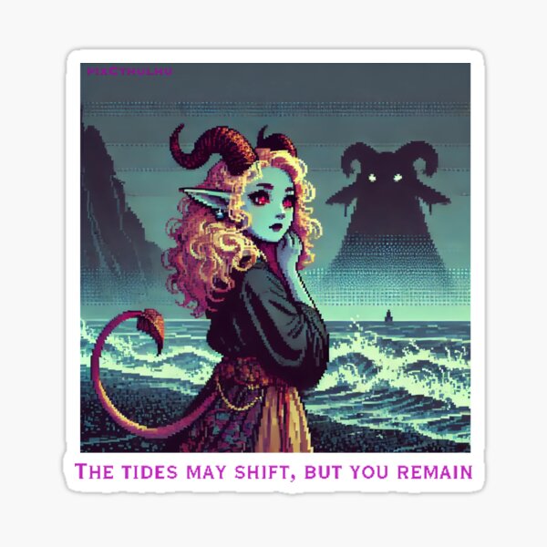 Aperçu de l'œuvre Les marées peuvent changer, mais vous restez créée et vendue par PixCthulhu.