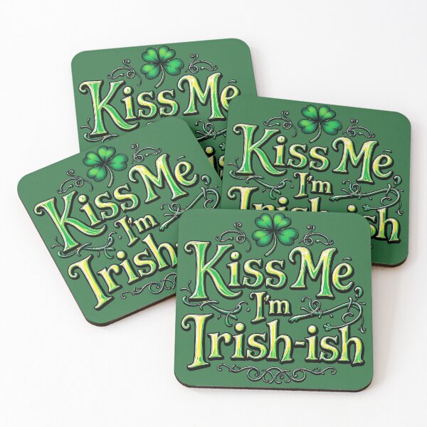 Item preview, Kiss Me I'm Irish-ish Funny St Patricks Day designed and sold by Unruly Charm Co..