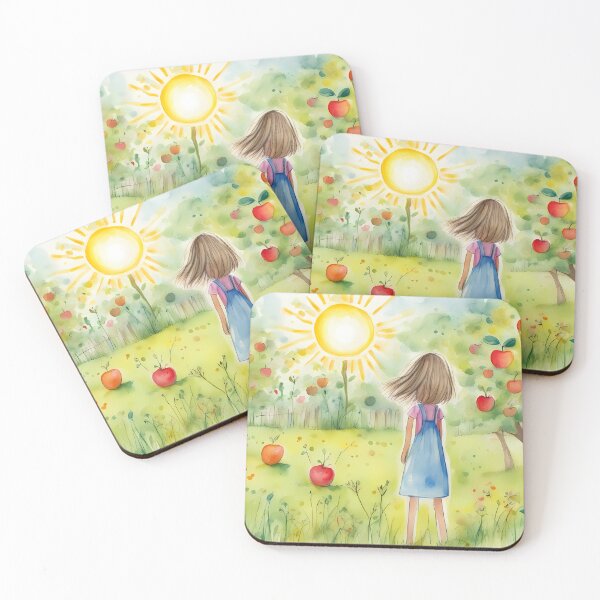 Item preview, Child in Apple Orchard designed and sold by CalmnessbyChoice.