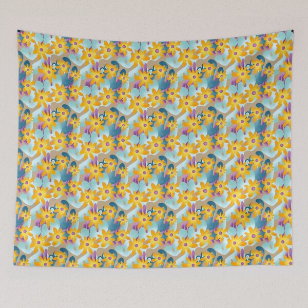 Item preview, Abstract Colorful Flower Pattern Illustration - Vibrant and Artistic Floral Design designed and sold by Pandositive.