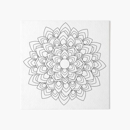 Item preview, Flower Art Mandala Graphic  designed and sold by Stickera Hub.