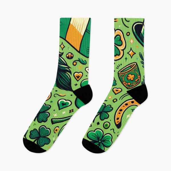 Item preview, Horse Clovers Leprechaun Hat Horseshoe St. Patrick's Day Green Theme designed and sold by TheFunnyGuyShop.